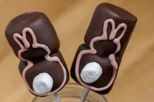 Chocolate-Covered Marshmallow Bunnies
