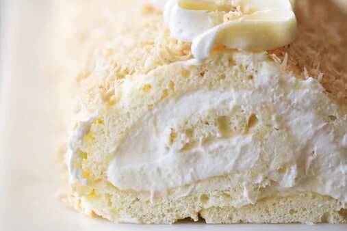 Creamy Coconut Cake Roll