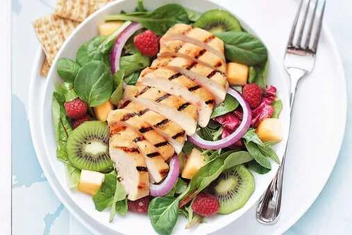 Grilled Chicken And Fruit Salad