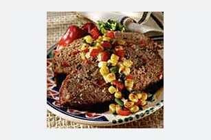 Spicy Meatloaf With Olive Salsa