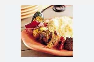 Summer Mixed Vegetable And Beef Kabobs