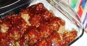 Sweet Baked Barbecue Meatballs