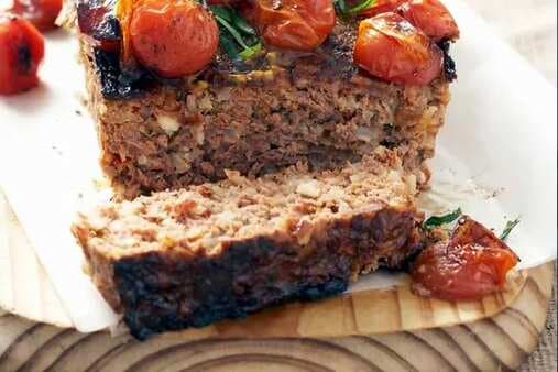 Turkey Meatloaf With Tomatoes And Basil