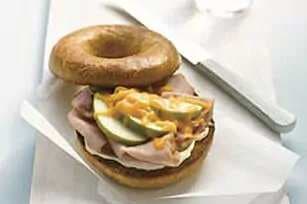 Ham & Apple Bagel Sandwich