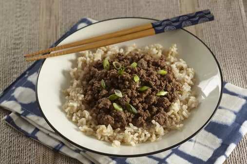 Korean Ground Beef & Rice