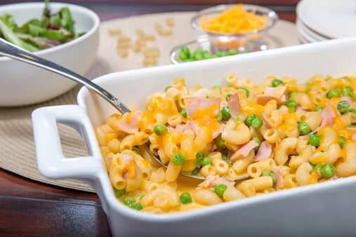 Mac And Cheese Casserole With Ham