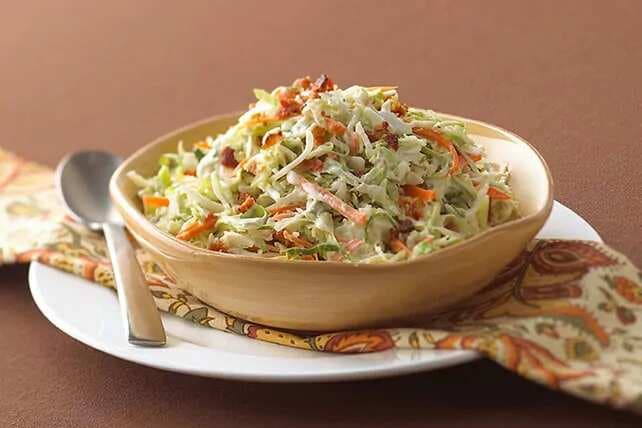 Ranch-Style Coleslaw With Bacon