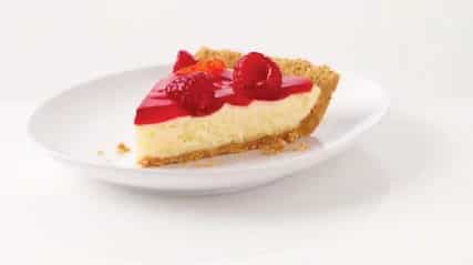 Raspberry Glace Cheesecake Pie