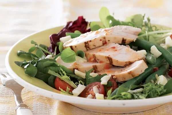 Rustic Chicken Salad With Spring Vegetables