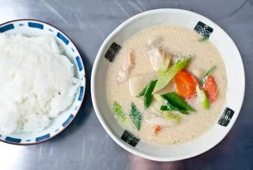Creamy Salmon Miso Soup