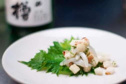 Pickled Plum and Calamari Salad