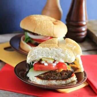 Bacon Pickle And Cheese Stuffed Burgers