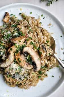 Mushroom Quinoa Risotto Quinotto