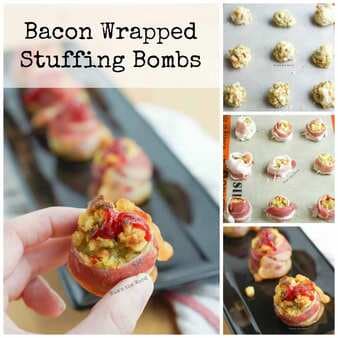 Bacon Wrapped Stuffing Bombs