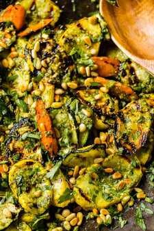 15 Minute Grilled Veggies With Pesto