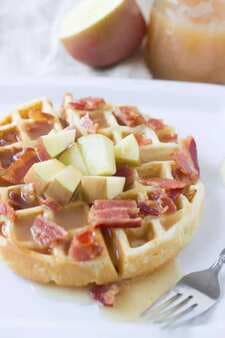 Apple Bacon Waffles With Cider Syrup