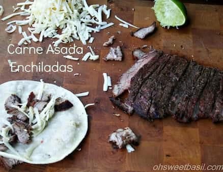 Carne Asada Enchiladas