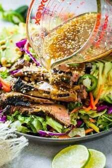 Healthy Thai Peanut Steak Salad