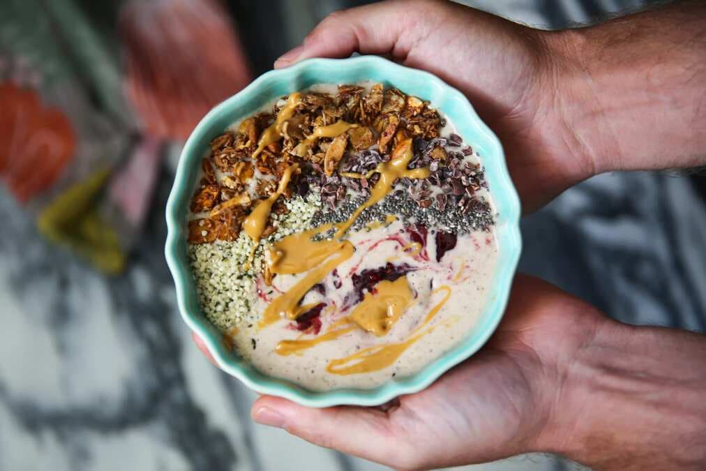 Peanut Butter & Jelly Smoothie Bowl
