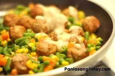 Meatball With Mixed Vegetables
