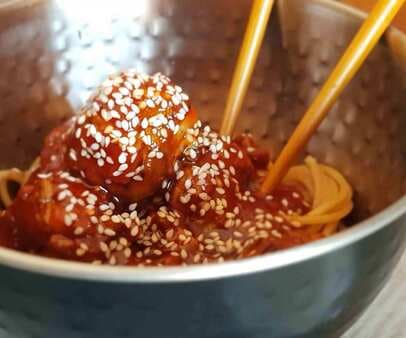 Spicy Korean Meatballs