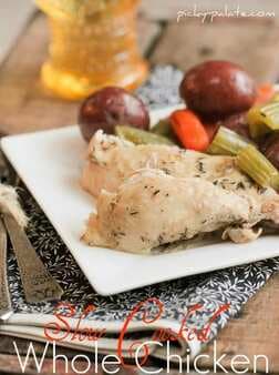 Slow Cooked Whole Chicken with Vegetables