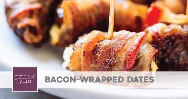 Bacon Wrapped Dates With Goat Cheese
