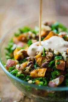 Roasted Sweet Potato Salad With Candied Walnuts