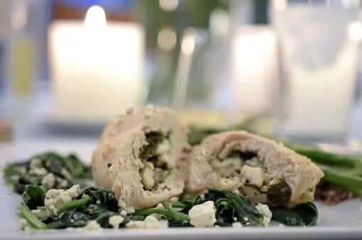 Spinach & Feta Chicken Rollups