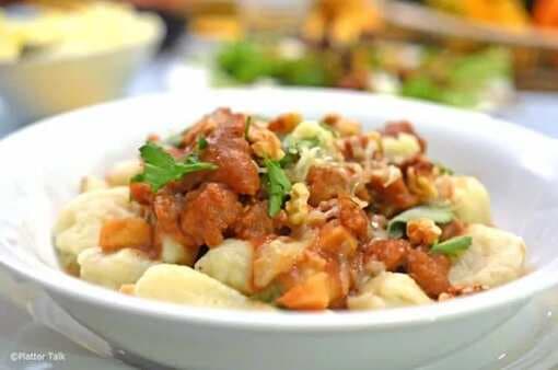 Sage & Apple Butter Pasta Sauce with Gnocchi