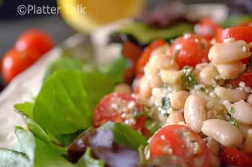 White Bean Salad with Cherry Tomatoes