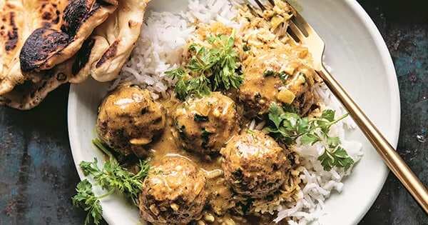 Baked Coconut-Curry Meatballs