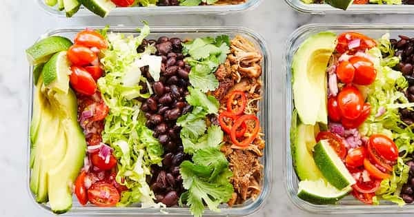 Slow-Cooker Meal-Prep Burrito Bowls