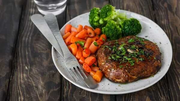 Portobello Steaks With Winter Vegetables