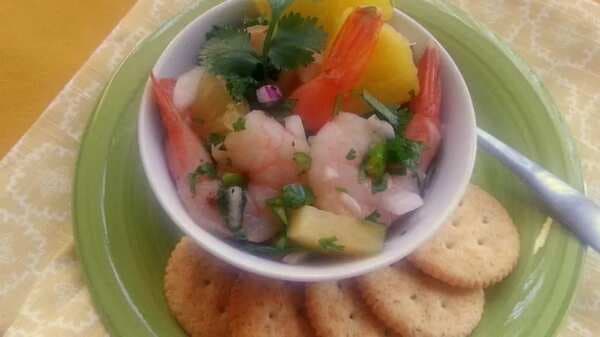 Shrimp Ceviche With Pineapple