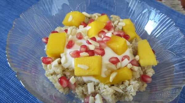 Tropical Quinoa And Fruit Breakfast Pudding