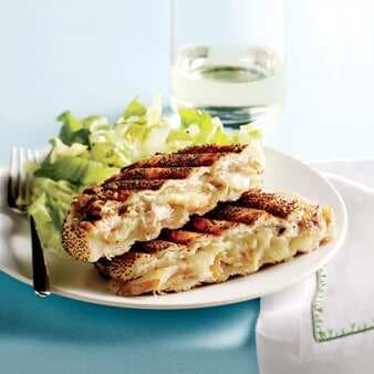 Chicken-And-Pear Panini With Shredded Escarole