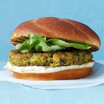 Chickpea Burgers With Tomatoes