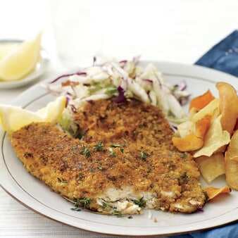 Cracker-And-Parmesan-Crusted Fish Fillets