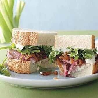 Grilled Beef-And-Horseradish Sandwiches