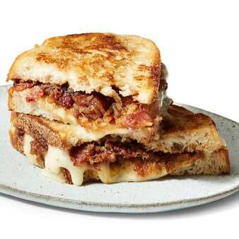 Grilled Cheese With Bacon-Date Jam