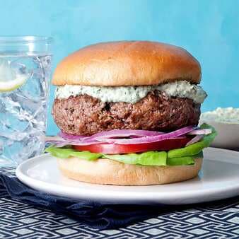 Lamb Burgers With Mint & Parsley Ranch Dressing
