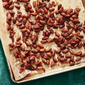 Maple Bacon-Glazed Almonds
