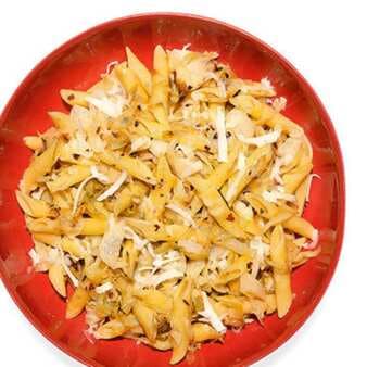 Penne With Cabbage And Provolone Piccante