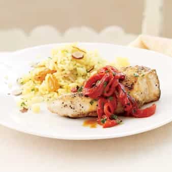 Piquillo Pepper Chicken With Spanish Rice