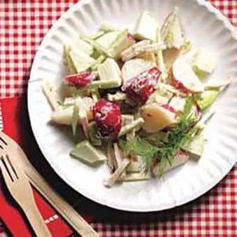 Potato Salad With Smoked Turkey And Gruyere