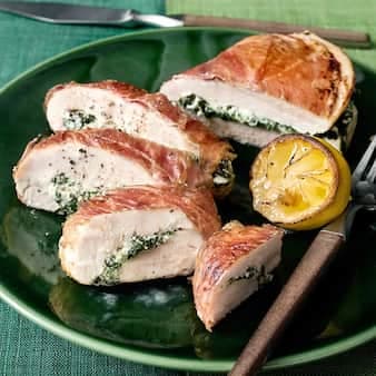 Prosciutto-Wrapped Chicken Breast Stuffed With Ricotta & Spinach