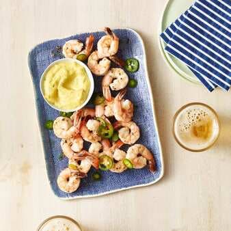Quick-Pickled Shrimp With Curry Mayo