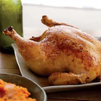 Roast Chicken With Root Vegetable Puree