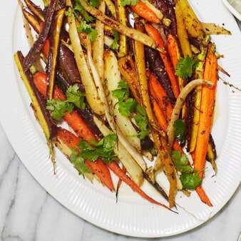 Roasted Heirloom Carrots With Coriander